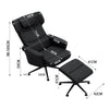 360° Swivel Lounge Recliner Chair High Back Single Sofa with Foot Stool Armchair