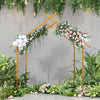 Set of 2 Cabin Shaped Wedding Arch Frame Party Flower Balloon Stand Garden Decor