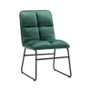 Upholstered 2/4PCS Dining Chair Velvet Tufted Button Home Office Kitchen Chairs