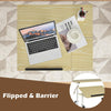 Mobile Standing Desk Height Adjustable PC Laptop Table wIith Flip-over Desktop