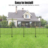 Flexible Garden Lawn Grass Edging Picket Border Panel Iron Wall Fence 112x92cm