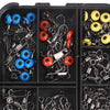 177Pcs Fishing Accessories Set With Tackle Box Fishhook Swivels Ball Float