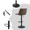 2x Barstools Faux Leather Padded Metal Base w/Footrest Bar Stool Breakfast Chair