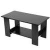 Coffee Table 2 Tier Side End Desk Home Living Room Standing with Storage Shelf