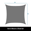 Sun Sail Shade Awings Canopy Patio Suncreen UV Block with Rope Garden Outdoor