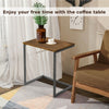 Stackable Nesting Tables Set of 3 Industrial Coffee Snack End Table C-Shaped