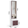 Dressing Table With Drawer Mirror Shelf Bedroom Tall Standing Makeup Desk Vanity