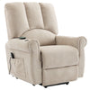 Riser & Recliner Chair Electric Heated Massage Fabric Sofa Arm Chair Beige NS