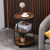 Mobile End Table Sofa Side Table Round Coffee Table for Living Room