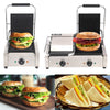 Grooved Panini Press Ribbed Toaster Sandwich Maker Contact Grill CateringMachine