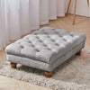 Extra Large Chesterfield Footstool /Coffee Table Button Seat Bench Ottoman Bench