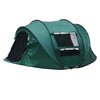 3-4 Man Pop up Camping Tent Hiking Outdoor Tent 2 window 2 door floor Waterproof