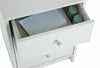 3 Drawer Bedside Table - White