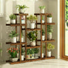 Small Medium Large Multi Tier Tiered Plant Stand Carbonized Shelf Holder Flower