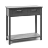 Modern Console Table 2 Drawer w/Shelf Dressing Table Hallway Hall Desk Furniture