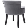 Velvet Dressing Table Stool Bedroom Vanity Makeup Stool Bedroom Chair Gray NS