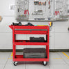 Heavy Duty 3-tier Tool Trolley Cart Roller Cabinet Garage Workshop with Drawer