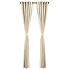 2 Panels Beige Curtain Blackout Ring Top Drapes for Bedroom Drapes Curtains