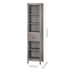 Bathroom Tall Cabinet Tallboy Wooden Floor Stand Cupboard with 1 Drawer 171cm