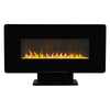 Freestand 42'' Wall Mounted LED Fireplace Log Crystal Pebbles Flame & Backlight