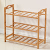 3/4/5Tier Slatted Wooden Shelving Shoe Rack Plant Display Stand Organiser Holder