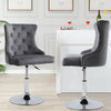 1/2 Bar Stools Crushed Velvet Breakfast Chairs Swivel Gas Lift Kitchen Cushioned