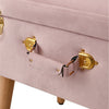 Dressing Table Stool Storage Vanity Chair Trunk Suitcase Designed Ottoman Pink