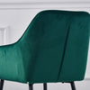 1/2 X Dining Chairs Velvet Set Padded Seat Metal Leg Kitchen Chair Home Office