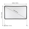 Projector Screen with Stand 100 inch Outdoor Indoor Movie Projection Screen 16:9