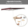 Awning Manual Outdoor Garden Canopy Patio Retractable Sun Shade Shelter250X200cm