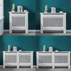 Radiator Cover Wall Cabinet MDF Wood Furniture Vertical Grill White Modern Shelf