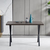 Dining Table MDF Top Metal X-Design Legs Desk Workstation 120*80cm Dining Room