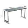 3 4 5 6ft Steel Catering Prep Tables w/ Extra Top Shelf Kitchen Dissecting Bench