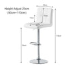 1/2x Bar Stool Hub Pub Kitchen Breakfast Swivel Gas Lift Chair Stool Dining Room