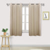 Pair of Beige Curtain for Noise Reducing Bay Window Thermal Drapery Bedroom New