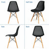 Set of 2 DSW Dining Chair Shell PP Lounge Side Chair Modern Leisure Chair Home