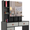 Dressing Table With Mirror Modern Makeup Desk Bedroom Vanity Table Set + Stool