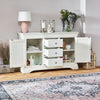 Wilmslow White Painted Large 3 Drawer 2 Door Sideboard SLIGHT SECONDS-WLM26-F233