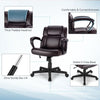 360° Swivel Office Computer Desk Chair Height Adjustable PU Leather Task Chair