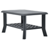 Coffee Table Modern Rectangle Lower Shelf Living Room Plastic Outdoor Dining New