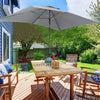 2m x 3m Garden Umbrella Canopy Outdoor Patio Rectangle Parasol Sun Shade Shelter