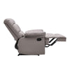 Adjustable Back &Footrest Padded PU Leather Manual Reclining Armchair Sofa Chair