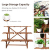 Heavy Duty Wood Plant Stand Flower Step Shelf Doorway Balcony Verandah Garden