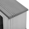 Weatherproof Plastic Pet House Dog Kennel Indoor Outdoor Animal Shelter +Door XL