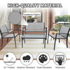 4 Pcs Garden Furniture Set Table &Chairs Patio Balcony Outdoor Indoor Glass Mesh