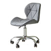 Faux Leather Computer Desk Office Chair Lift Swivel Small Adjustable Chrome Legs