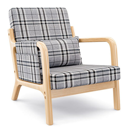 ONPNO Modern Armchair with Cushion, Accent Chairs with Storage for Living Room