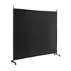 184cm Single Panel Room Divider Rolling Privacy Screen Portable Room Partition