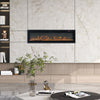 60 Inch Electric Wall Mounted LED Fireplace 9 Color Wall Inset Into Fire Heater