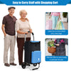 2 IN 1 53L Folding Shopping Trolley Truck Grocery Luggage Carrier Bag W/2 Wheels